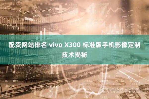 配资网站排名 vivo X300 标准版手机影像定制技术揭秘